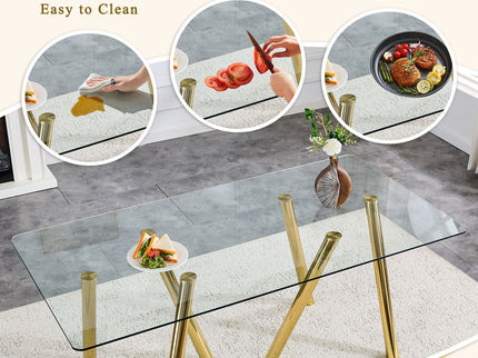 Dining Table With Transparent Surface