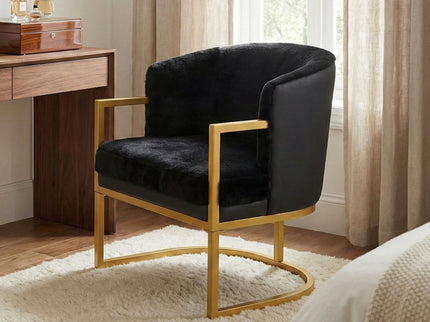 Upholstered Reading Accent Armchair For Living Room