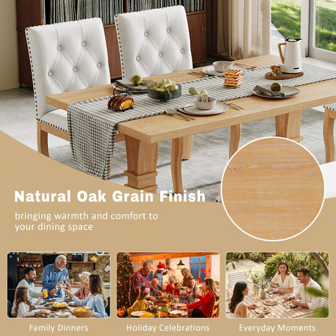 Dining Set With Bench, 6 Piece