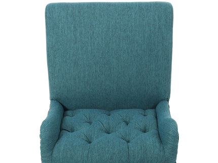 Vienna - Contemporary Fabric Tufted Wingback Counter Stools (Set of 2)