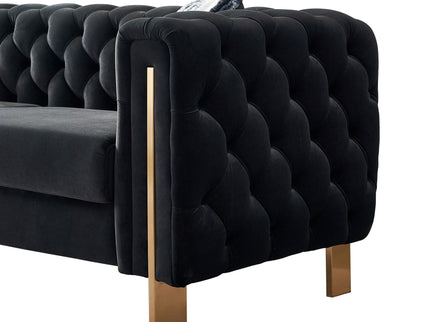 Chesterfield - Modern Tufted Living Room Sofa, 84.25''W Couch