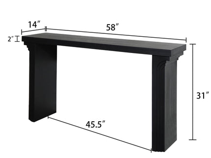 Console Table With Decorative Molding
