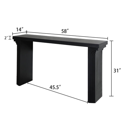 Console Table With Decorative Molding