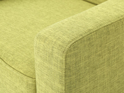 Nebulize - Upholstered Fabric Club Chair With Button Tufted And Square Off Arm And Back