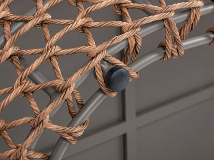 Willow - Oval Woven Patio Coffee Table, Wicker Frame