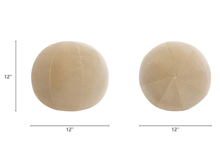 Luna - Round Sphere Accent Ball Throw Pillow