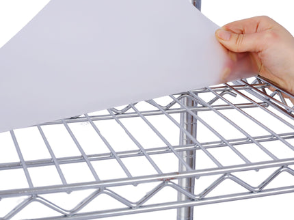 7 Tier Metal Shelf Wire Shelving Unit, 2450Lbs Heavy Duty Adjustable Storage Rack With Wheels & Shelf Liners For Closet Kitchen Garage Basement Commercial Shelving