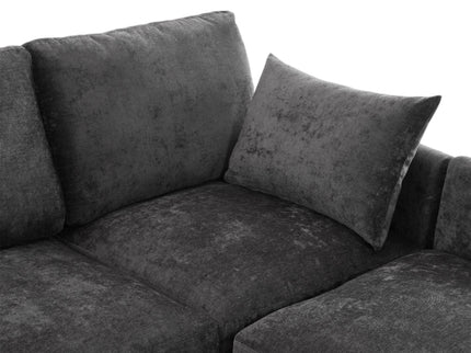 Sectional Sofa Modular U-Shaped With Ottoman & USB Ports