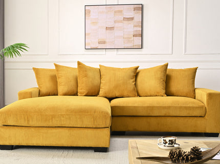 Luxe - Oversized 2 Piece Sectional Couches For Living Room, L Shaped Sofa With Chaise