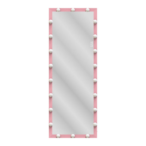 Full Length Mirror With Lights Full Body Vanity Mirror With 3 Color Modes Lighted Standing Floor Mirror For Dressing Room Bedroom Wall Mounted Touch Control