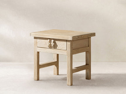 Rowan - Side Table With Drawer - Light Brown