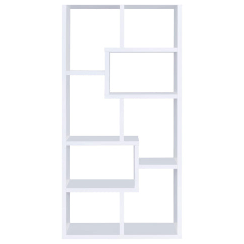 8 Shelf Geometric Bookcase