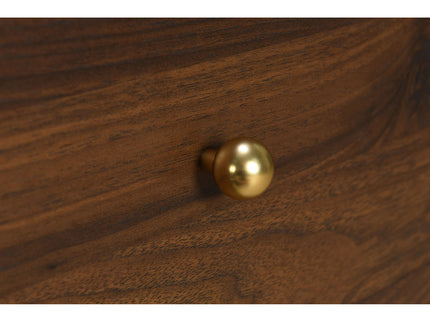 Anza - 6 Drawer Dresser With Mirro - Walnut