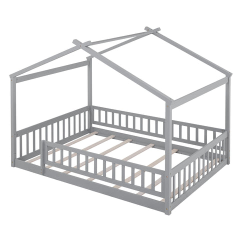 Bed House Bed Frame With Fence