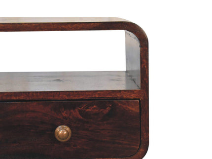 Solid Wood Curved Console Table