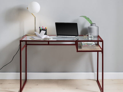 Yasin - Glass Top Writing Desk