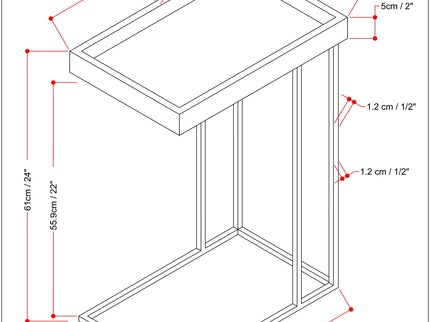Gallagher - Handcrafted C Side Table