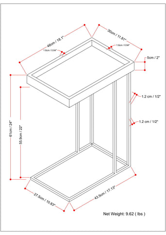 Gallagher - Handcrafted C Side Table