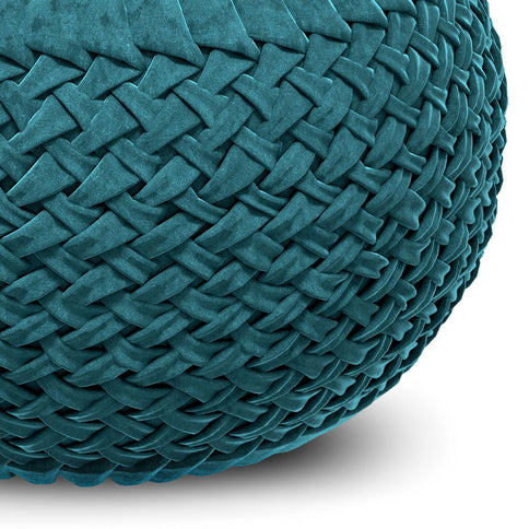 Grafton - Handcrafted Round Pouf