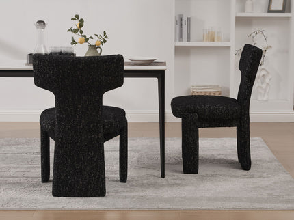 Armless Curved Back Accent Chairs