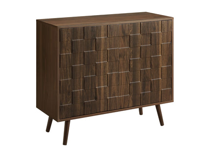 Accent Chest, Storage Cabinet With Adjustable Shelf - Walnut