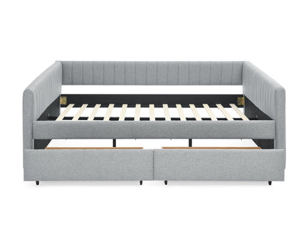 Upholstered Queen Daybed With 2 Drawers