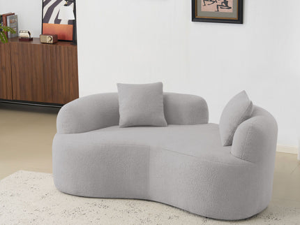 Modern Curved Loveseat