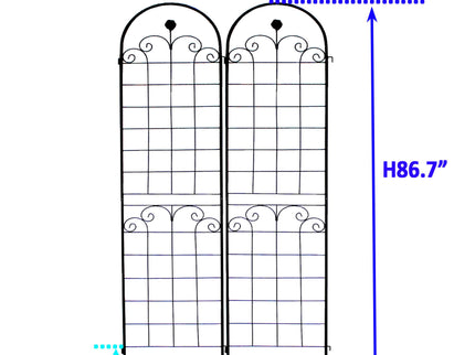 Metal Garden Trellis For Climbing Plants Outdoor Rustproof Plant Support Rose Trellis Netting Trellis
