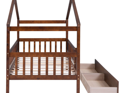 House Bed With 2 Drawers