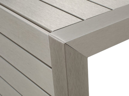 Aluminum Outdoor C - Shaped Side Table For Patio