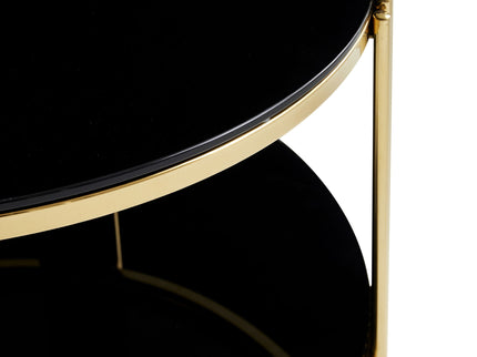 Round Table With Double Layer Storage