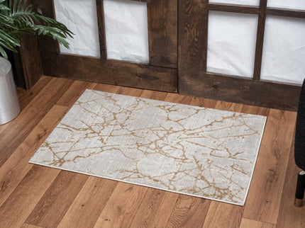 Elegance - 5'3" X 7'3" Area Rug - Gold, Polyester