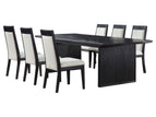 Black / 7 Pc. Table, 6 Chairs