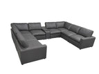 Dark Gray / U-Shaped Sectional Sofa