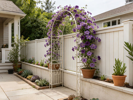 Metal Garden Arch Garden Arbor Trellis Climbing Plants Support Rose Arch Outdoor Arch