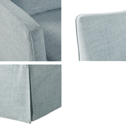 Traditional Design London Skirted Swivel Chair