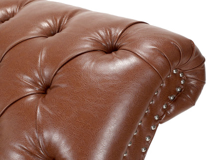 Tufted Armless Chaise Lounge
