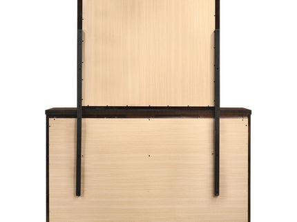 Lakewood - 6 Drawer Dresser With Mirror - Cappuccino