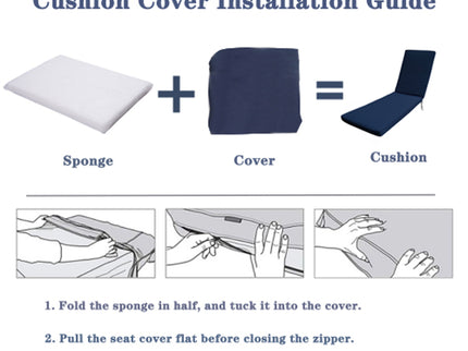 Outdoor Lounge Chair Cushion Replacement Patio Funiture Seat Cushion Chaise