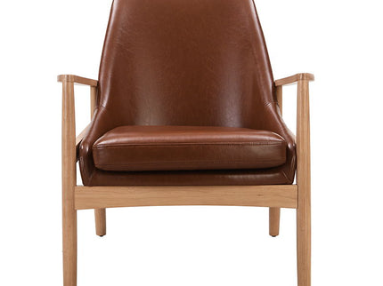 Mid-Century Modern Accent Armchair With High Back