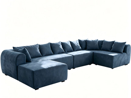 8 Seater U-Shaped Couch With Ottoman