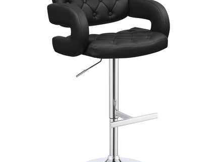 Adjustable Bar Stool With Upholstery