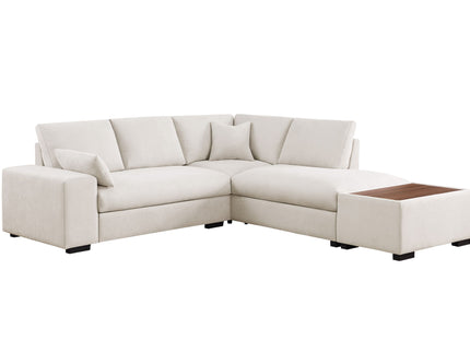 Joshua - 100" Sectional Sofa with Right Facing Chaise and Console Ottoman