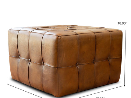 Benjiro - Square Ottoman - Tan