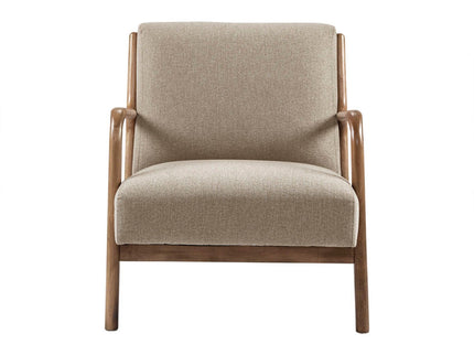 Mid-Century Style Lounge Chair With Upholstered Seat