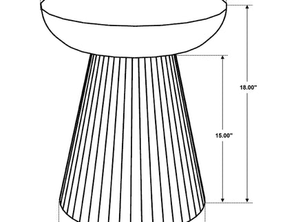 Waters - Round Accent Side Table - Honey