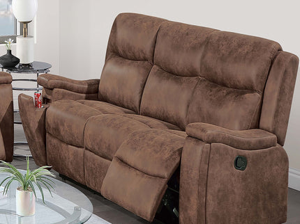 Modern Manual Motion Living Room Set & Hidden Cup Holders
