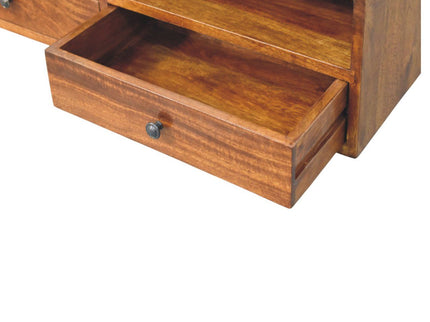 Lunar - 2 Drawer Wall Mounted Media Unit - Brown