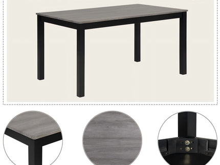 Modern Dining Table Set With Upholstered Chairs For Dining Room