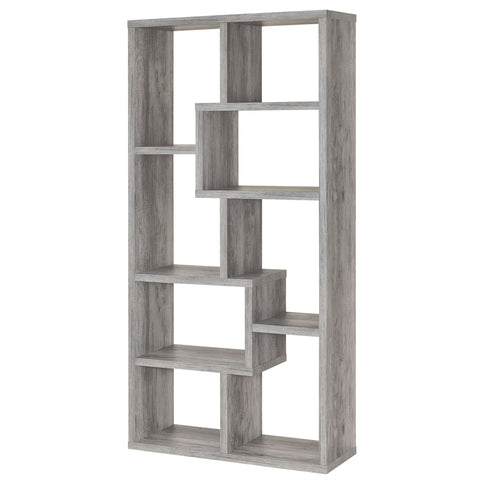 Lawton - 7 Shelf Bookshelf - Driftwood